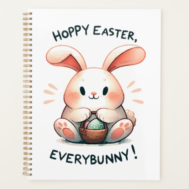 Lapin de Pâques Joyeuses Pâques, tout le monde ! (Devant)