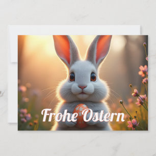 Lapin de Pâques joyeux dans la magie du printemps