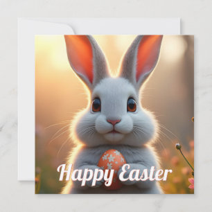 Lapin de Pâques joyeux dans la magie du printemps