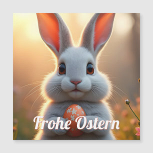 Lapin de Pâques joyeux dans la magie du printemps