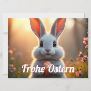 Lapin de Pâques joyeux dans la magie du printemps