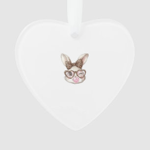 Lapin de Pâques Lunettes Mignonnes Léopard Lapin d