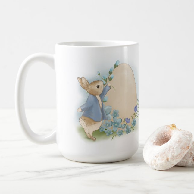 Lapin de Pâques mignon Mug à Café (Avec donut)