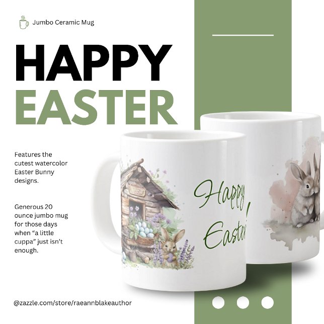 Lapin de Pâques Mug Géant Joyeux (Créateur téléchargé)