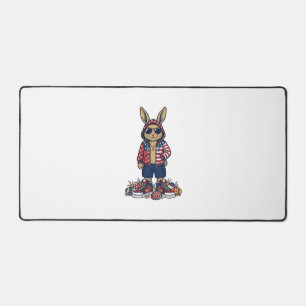Lapin de Pâques Patriotique Chemise Vintage Vector