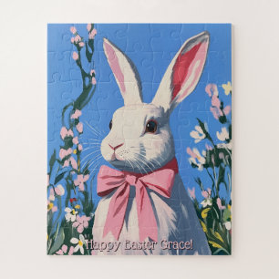 Lapin de Pâques Personnalisé et Mignon Puzzle