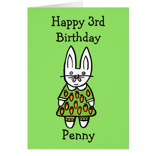 Lapin de Pâques personnalisé Penny (Devant)