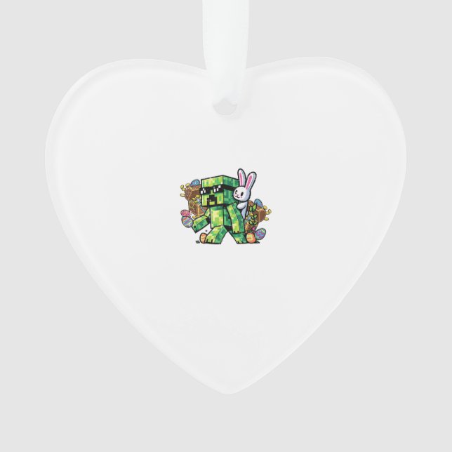 Lapin de Pâques Pixel Gamer Enfant Garçons  (devant)