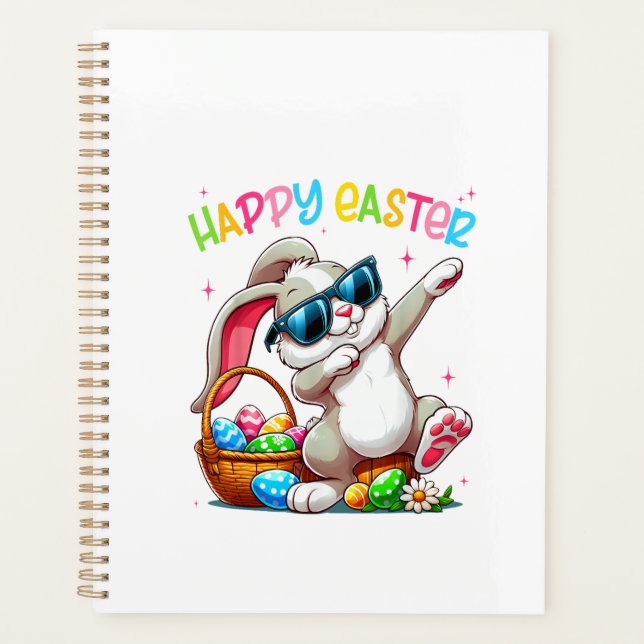 Lapin de Pâques qui Dabbing Drôle Joyeuses Pâques  (Devant)