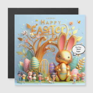 Lapin de Pâques rempli de teintes vives