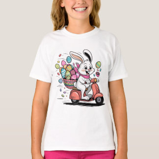 Lapin de Pâques sur le T-shirt Scooter