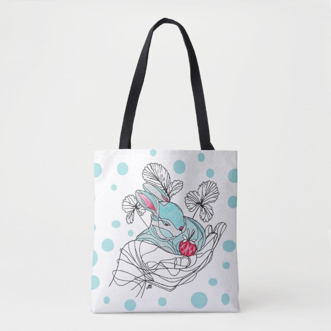 Lapin de sac fourre-tout à la main (Devant)