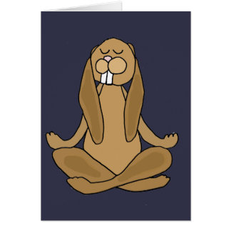 Lapin de zen d'amusement dans la pose de yoga