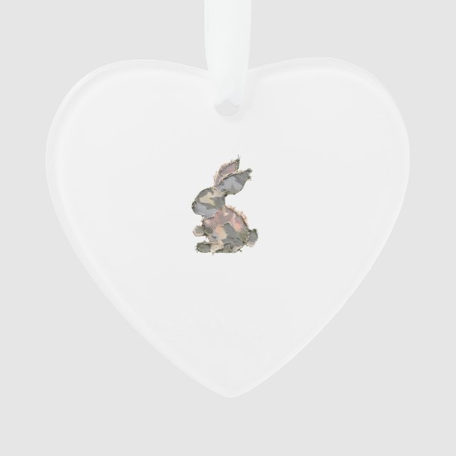 Lapin Drôle Crochet Patchwork Camo Lapin Heureux E (devant)