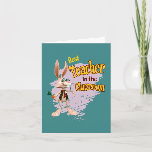 Lapin drôle Meilleur enseignant de la classe (Devant)