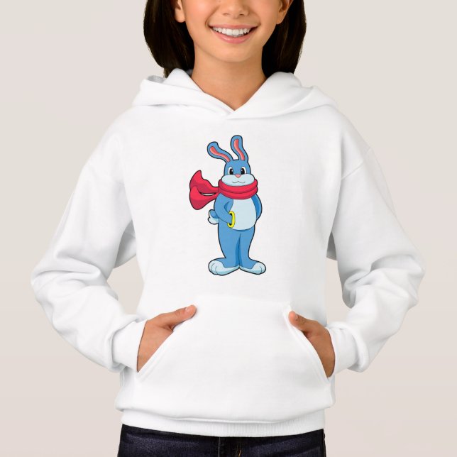 Lapin en hiver avec Écharpe (Devant)