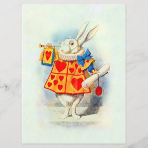 Lapin en invitation de ~ du pays des merveilles