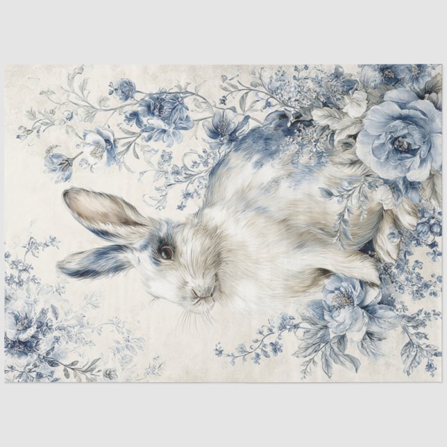 Lapin en porcelaine papier de soie (Recto)
