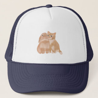lapin et casquette de chat !