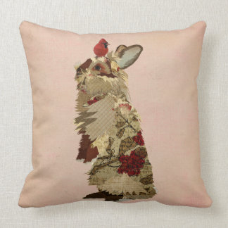 LAPIN et coussin CARDINAL
