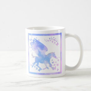 Lapin et Pegasus Nuages de café Mug