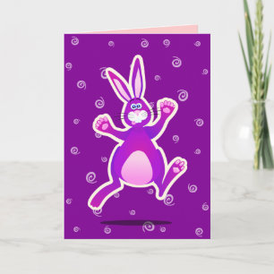 Lapin funky, carte de voeux