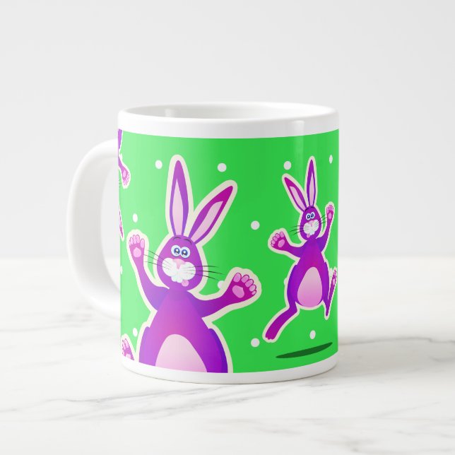 Lapin funky, mug géant (Devant gauche)