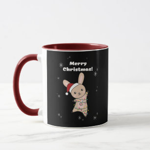Lapin Joyeux Noël Animaux d'hiver Lapins Mug