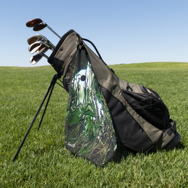 Lapin Lapin Animal serviette de golf (Vert)