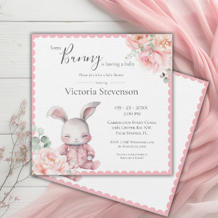 Lapin Lapin Baby shower Floral Rose
