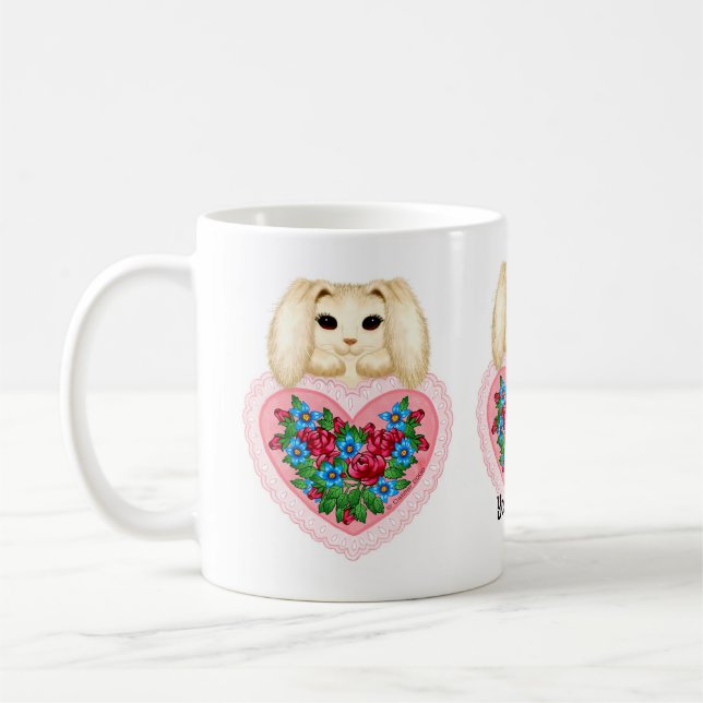 Lapin Lapin Coeur mug (Gauche)