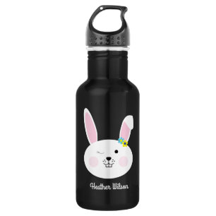Lapin Lapin Cute Kids Bouteille d'eau avec nom