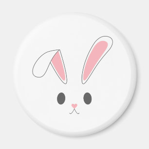 Lapin lapin de Pâques simple et mignon Magnet