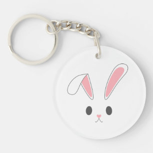 Lapin lapin de Pâques simple et mignon Porte-clé