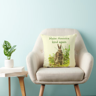 Lapin Lapin Rendre l'Amérique Coussin