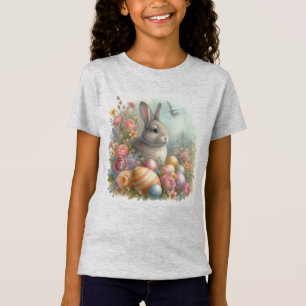 Lapin lapin / T-shirt Filles de chasse aux oeufs d