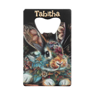 Lapin lapin Whimsical Floral Personnalisé