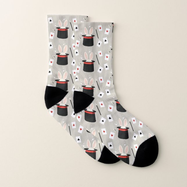 Lapin magicien chapeau haut de forme baguette (Paire)