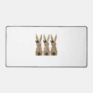 Lapin mignon arc léopard drôle jour de Pâques chré