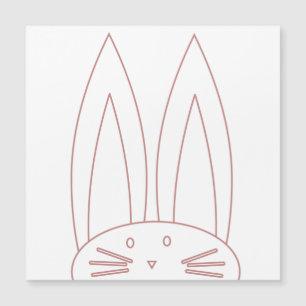 Lapin Mignon Coloriage Contour Rose Vacances
