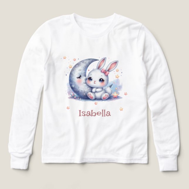 lapin mignon et croissant de lune  (Motif recto)