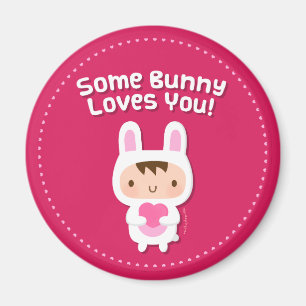 Lapin Mignon T'Aime Magnet Aimanté de Punition Dou