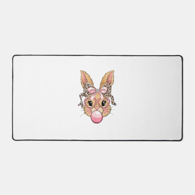 Lapin Mignon Visage de Lapin Lunettes de Léopard F (Recto)