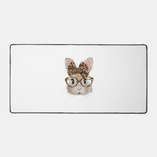 Lapin Mignon Visage de Léopard Coquette Lunettes à