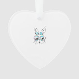 Lapin Mignon Visage Tie Dye Lunettes Fille Heureus
