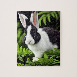 Lapin Noir Et Blanc, Puzzle