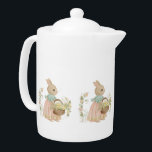 lapin pierre vintage avec fleurs Café Mug<br><div class="desc">lapin peter vintage avec fleurs peter bunny,  potier beatrix,  lapin de pâques,  pâques,  anniversaire peter bunny,  peter bunny pâques,  fête de la forêt,  pastel,  aquarelle,  lapin</div>