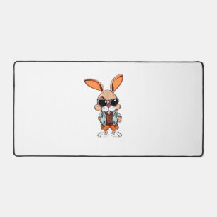 lapin tie-dye signe de paix hippie