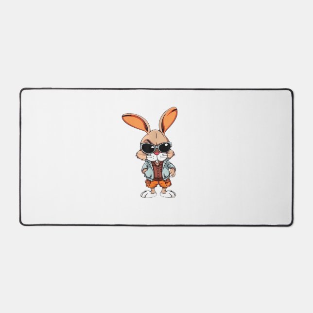lapin tie-dye signe de paix hippie  (Recto)