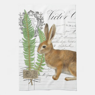 Lapin vintage Lapin Français Serviette à main